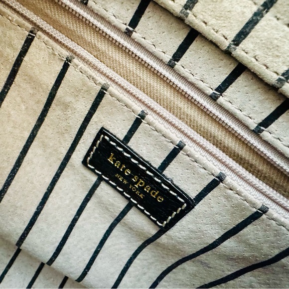 Vintage Kate Spade Elegant Black Leather Handbag - Picture 9 of 15